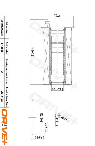Ölfilter Dr!ve+ DP1110.11.0238 Bild Ölfilter Dr!ve+ DP1110.11.0238