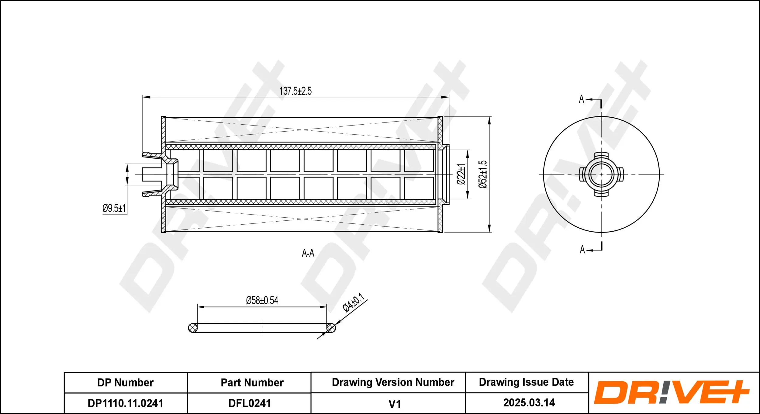 Ölfilter Dr!ve+ DP1110.11.0241