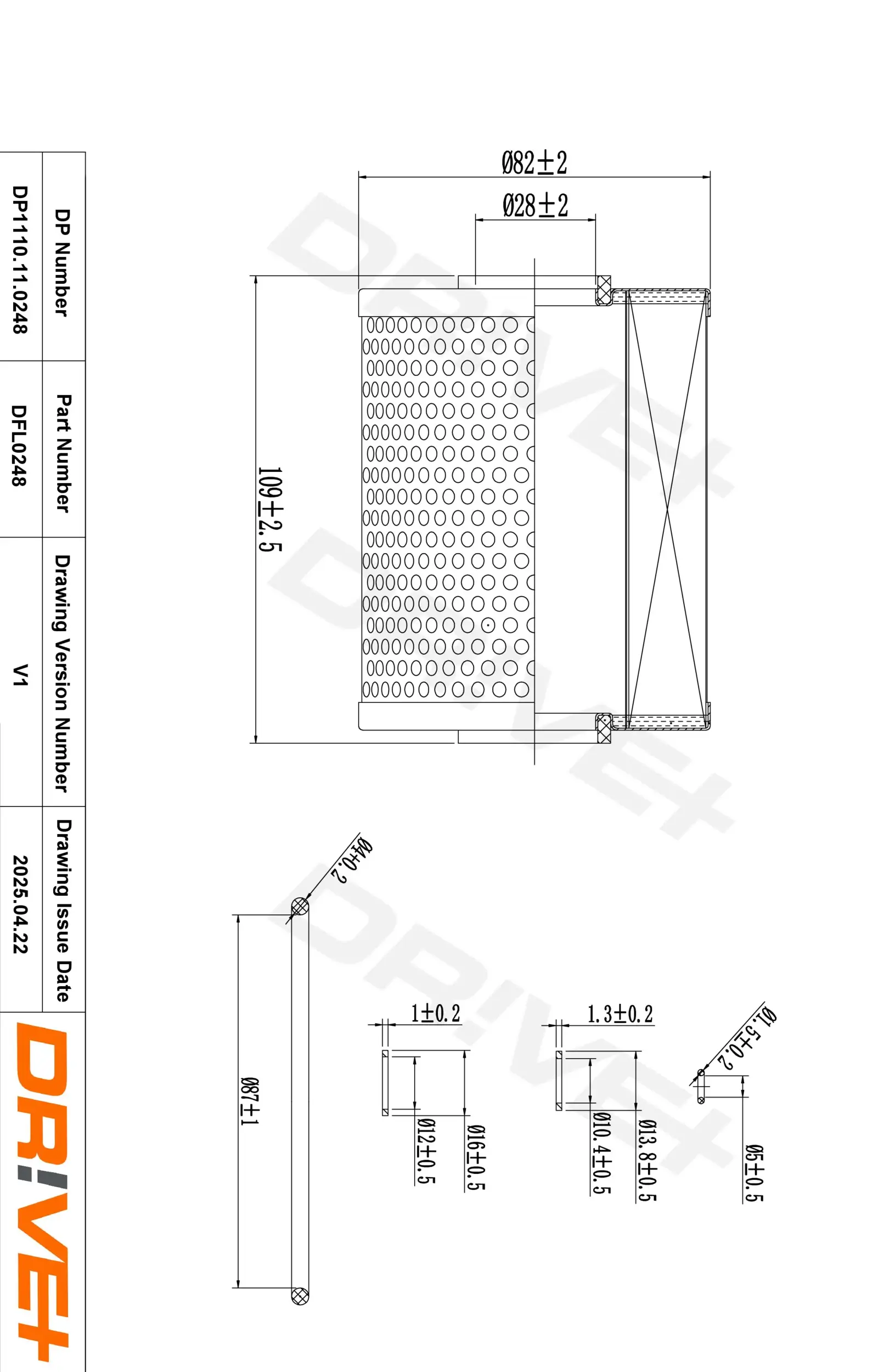 Ölfilter Dr!ve+ DP1110.11.0248