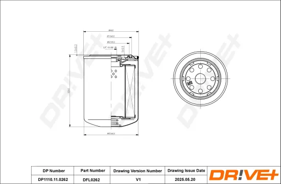 Ölfilter Dr!ve+ DP1110.11.0262 Bild Ölfilter Dr!ve+ DP1110.11.0262