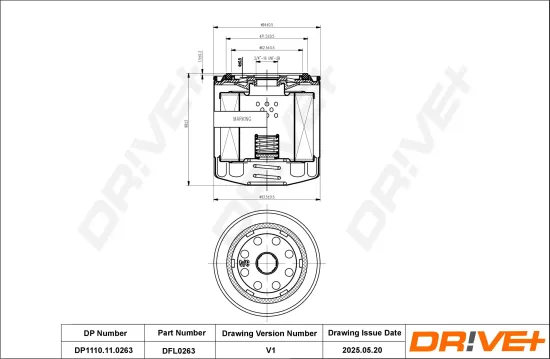 Ölfilter Dr!ve+ DP1110.11.0263 Bild Ölfilter Dr!ve+ DP1110.11.0263
