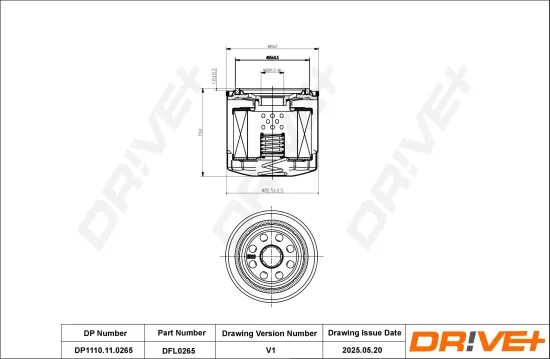 Ölfilter DR!VE+ DP1110.11.0265 Bild Ölfilter DR!VE+ DP1110.11.0265