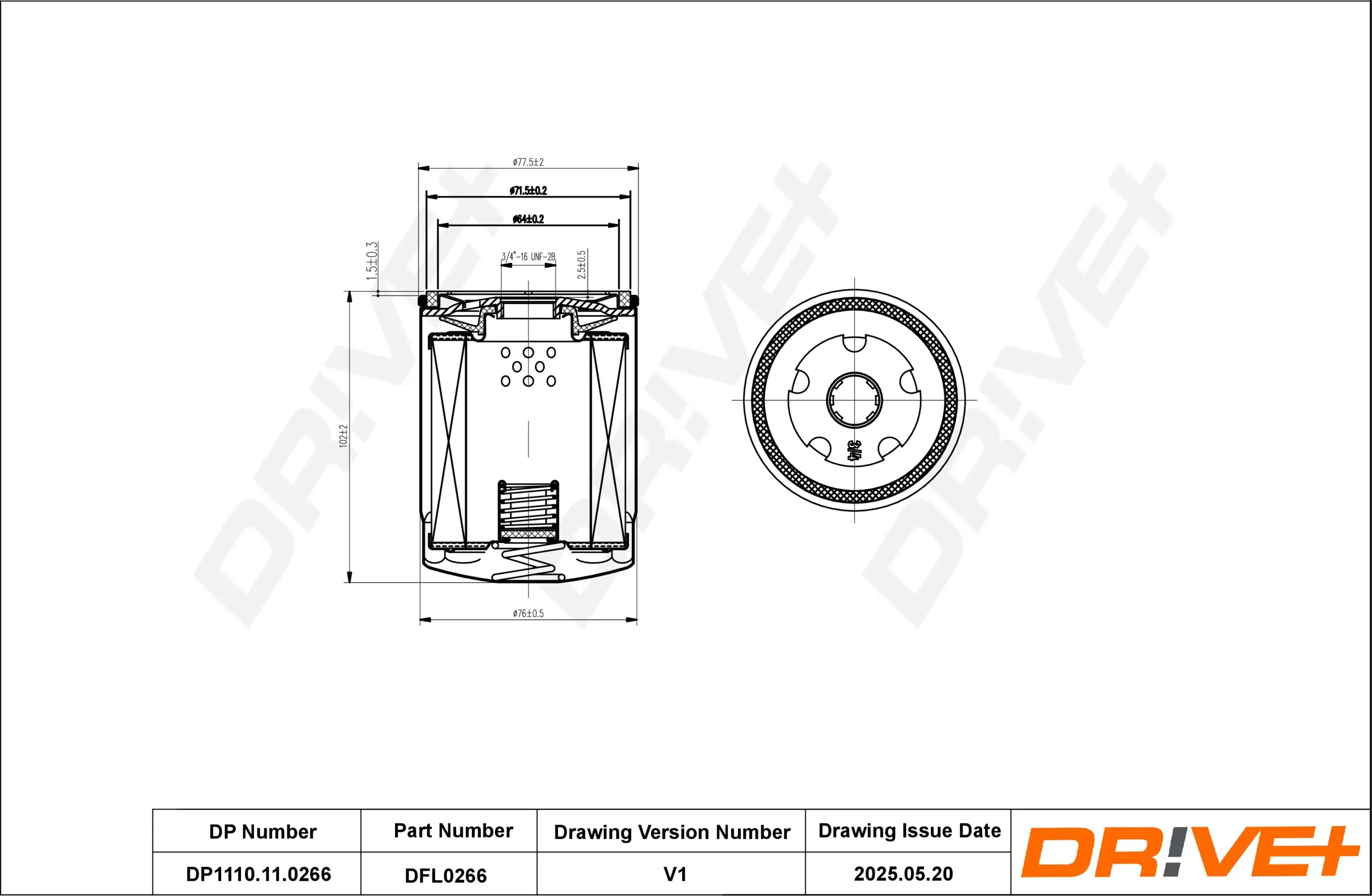 Ölfilter Dr!ve+ DP1110.11.0266