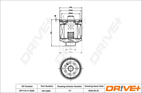 Ölfilter Dr!ve+ DP1110.11.0268 Bild Ölfilter Dr!ve+ DP1110.11.0268