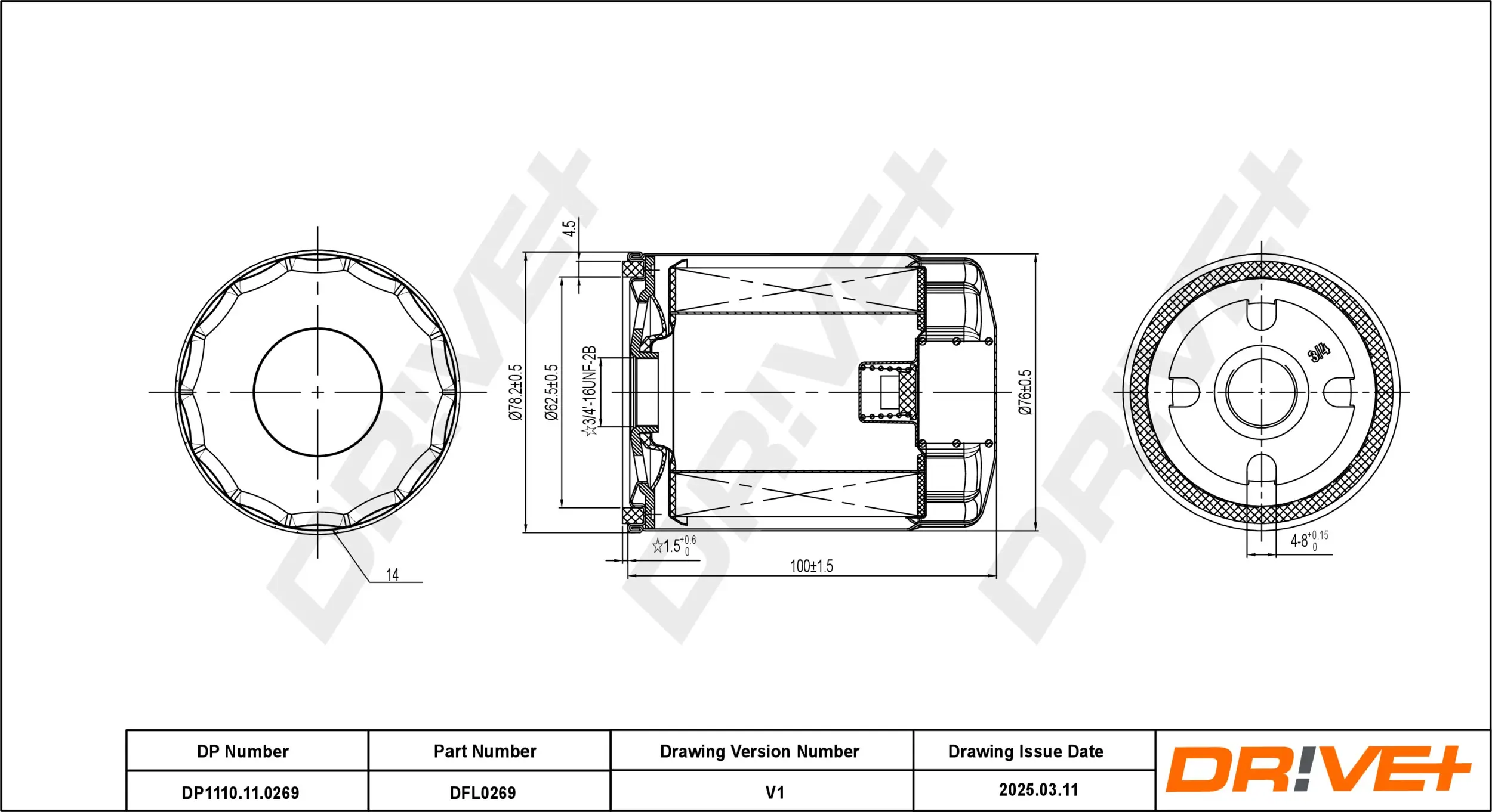 Ölfilter Dr!ve+ DP1110.11.0269