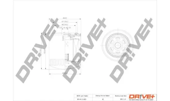 Ölfilter Dr!ve+ DP1110.11.0272 Bild Ölfilter Dr!ve+ DP1110.11.0272