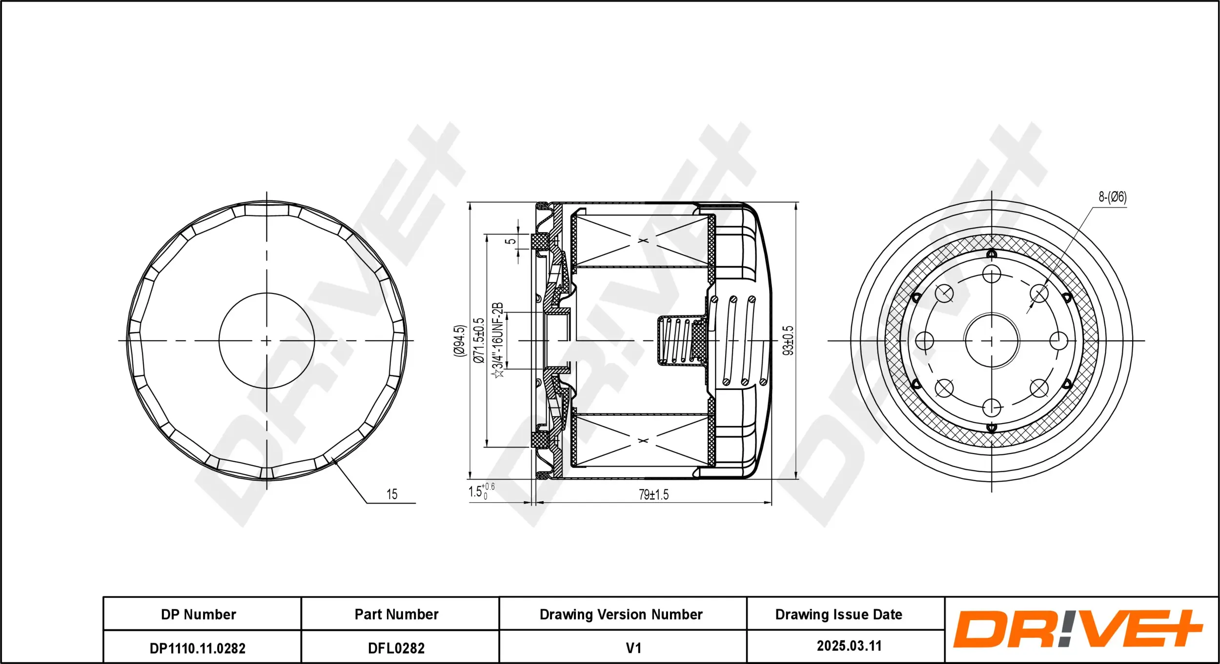 Ölfilter Dr!ve+ DP1110.11.0282