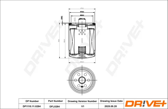 Ölfilter Dr!ve+ DP1110.11.0284 Bild Ölfilter Dr!ve+ DP1110.11.0284