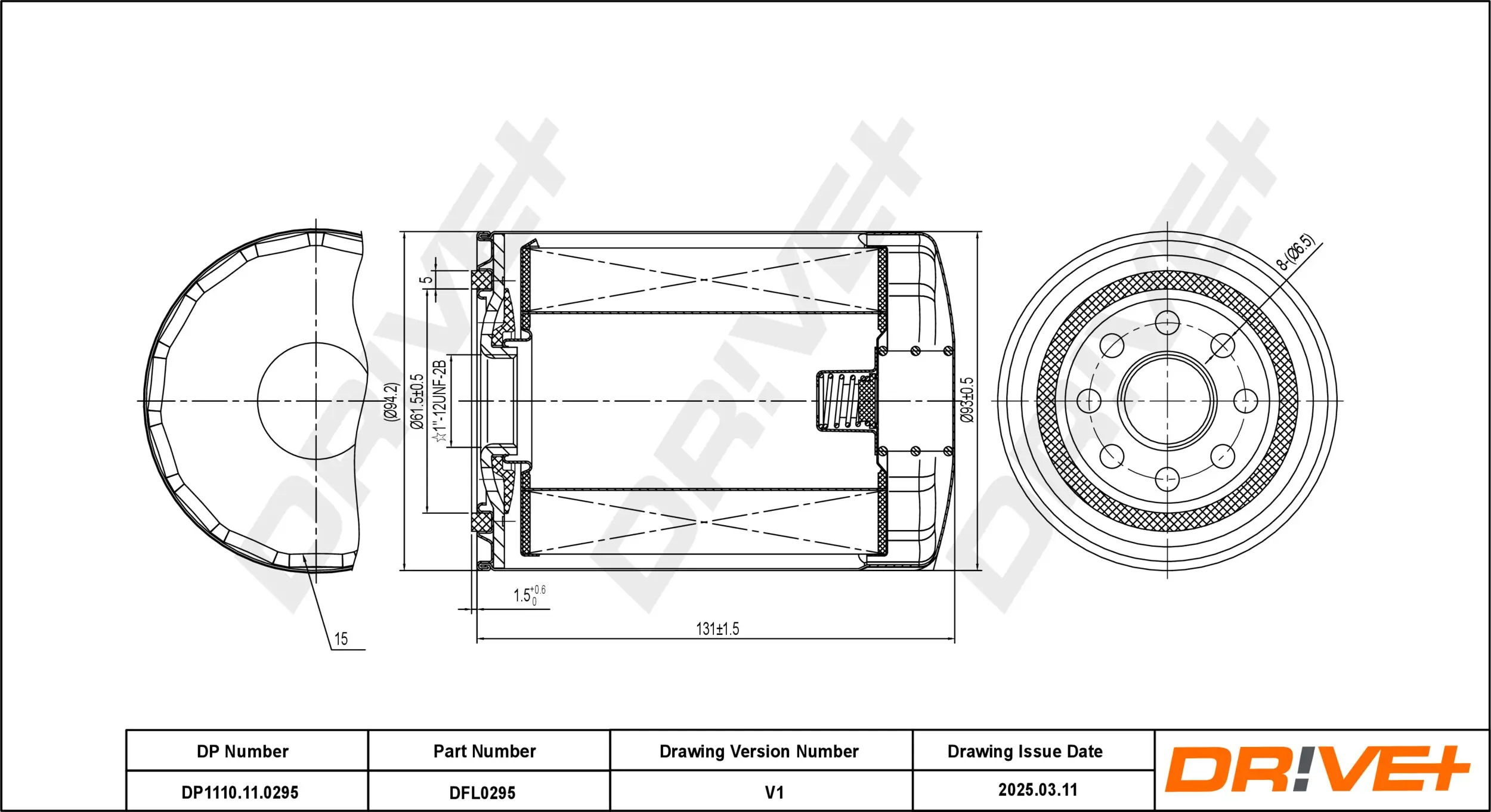 Ölfilter Dr!ve+ DP1110.11.0295
