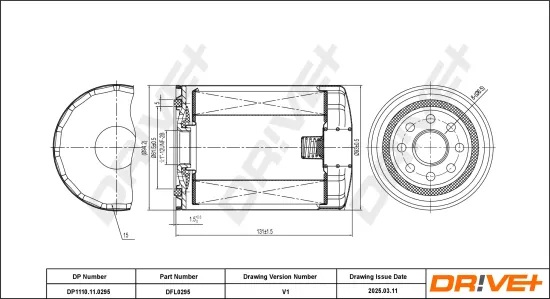 Ölfilter Dr!ve+ DP1110.11.0295 Bild Ölfilter Dr!ve+ DP1110.11.0295
