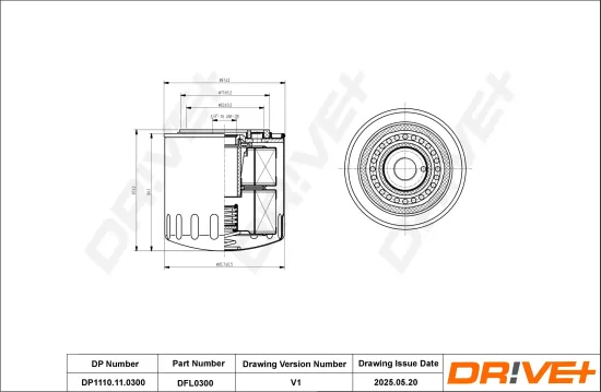 Ölfilter DR!VE+ DP1110.11.0300 Bild Ölfilter DR!VE+ DP1110.11.0300