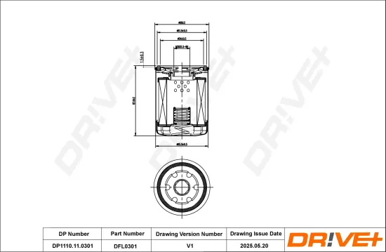 Ölfilter Dr!ve+ DP1110.11.0301 Bild Ölfilter Dr!ve+ DP1110.11.0301