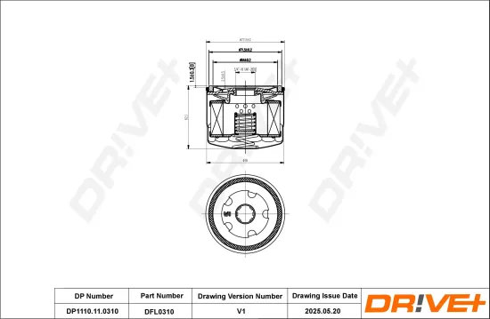 Ölfilter Dr!ve+ DP1110.11.0310 Bild Ölfilter Dr!ve+ DP1110.11.0310