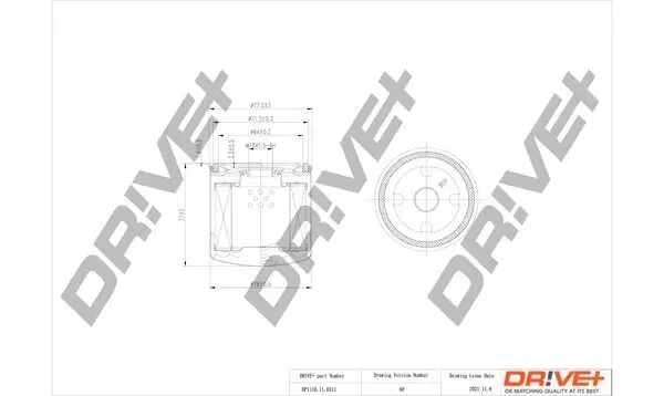 Ölfilter Dr!ve+ DP1110.11.0311