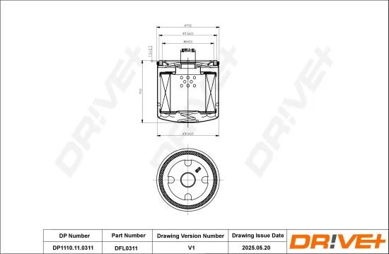 Ölfilter Dr!ve+ DP1110.11.0311 Bild Ölfilter Dr!ve+ DP1110.11.0311
