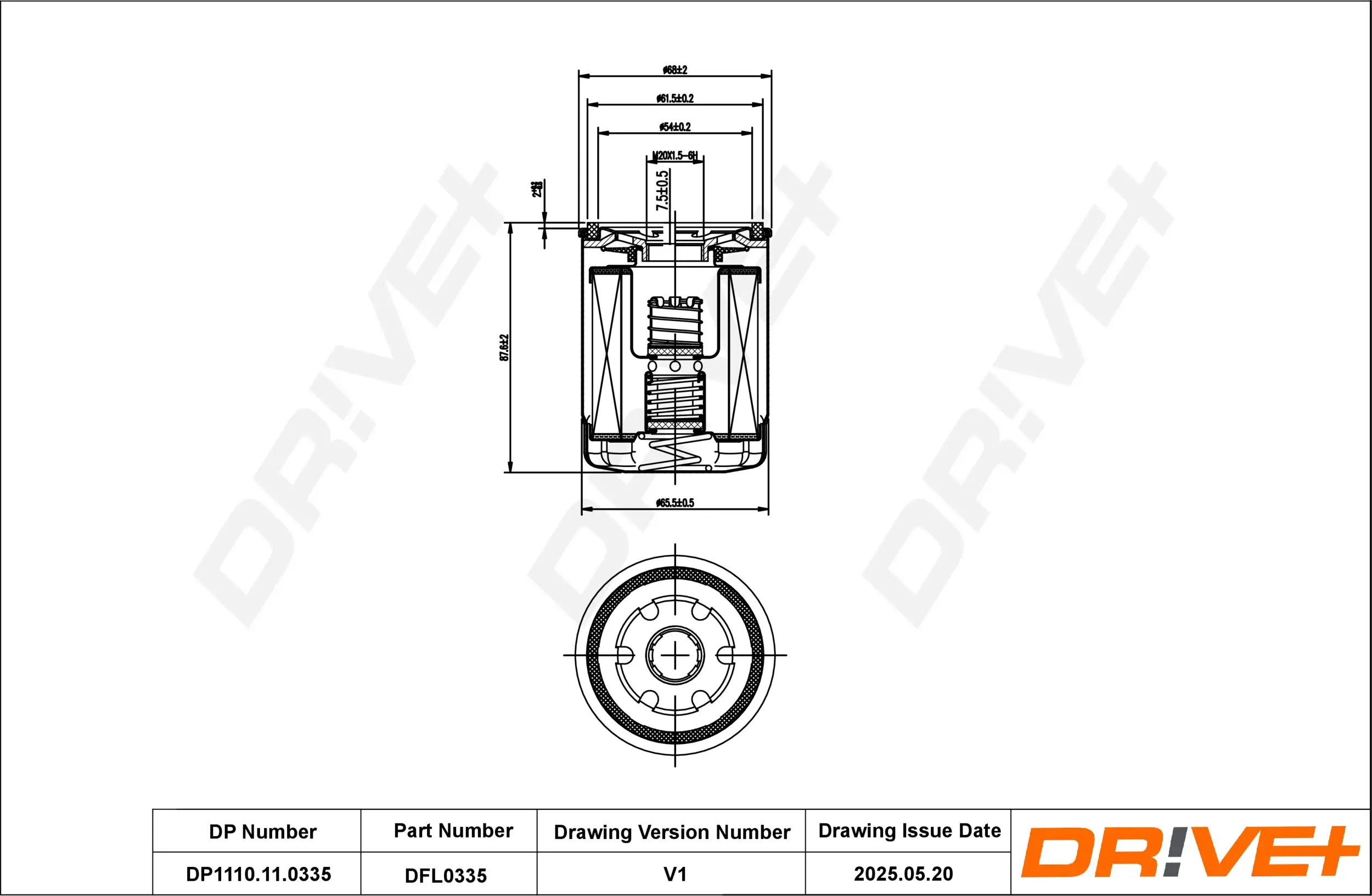 Ölfilter Dr!ve+ DP1110.11.0335