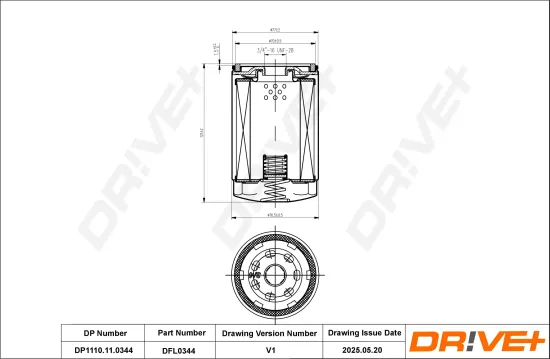 Ölfilter Dr!ve+ DP1110.11.0344 Bild Ölfilter Dr!ve+ DP1110.11.0344