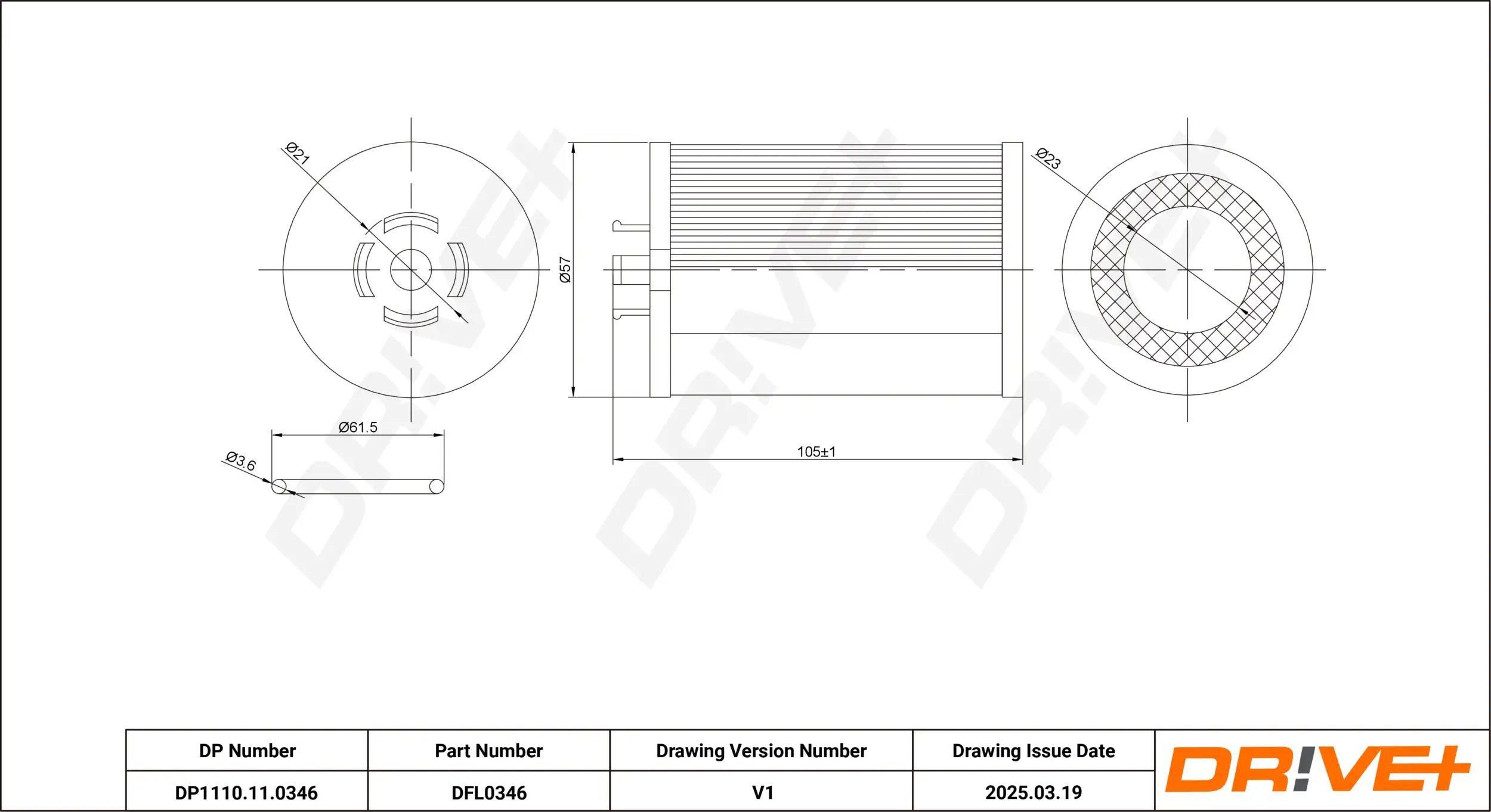 Ölfilter Dr!ve+ DP1110.11.0346