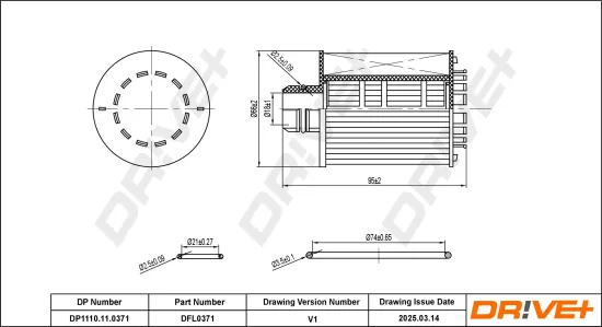 Ölfilter Dr!ve+ DP1110.11.0371 Bild Ölfilter Dr!ve+ DP1110.11.0371