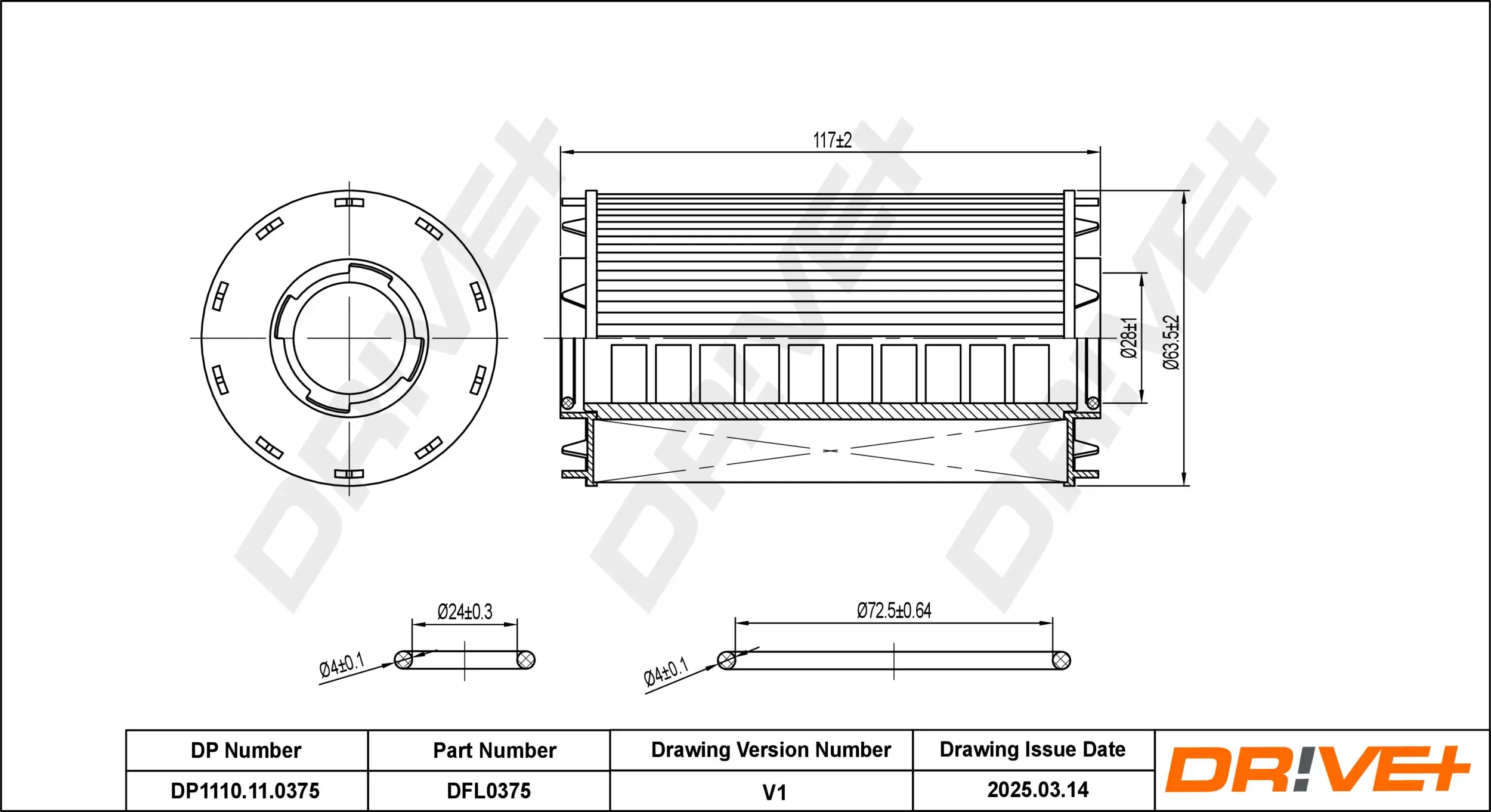 Ölfilter Dr!ve+ DP1110.11.0375