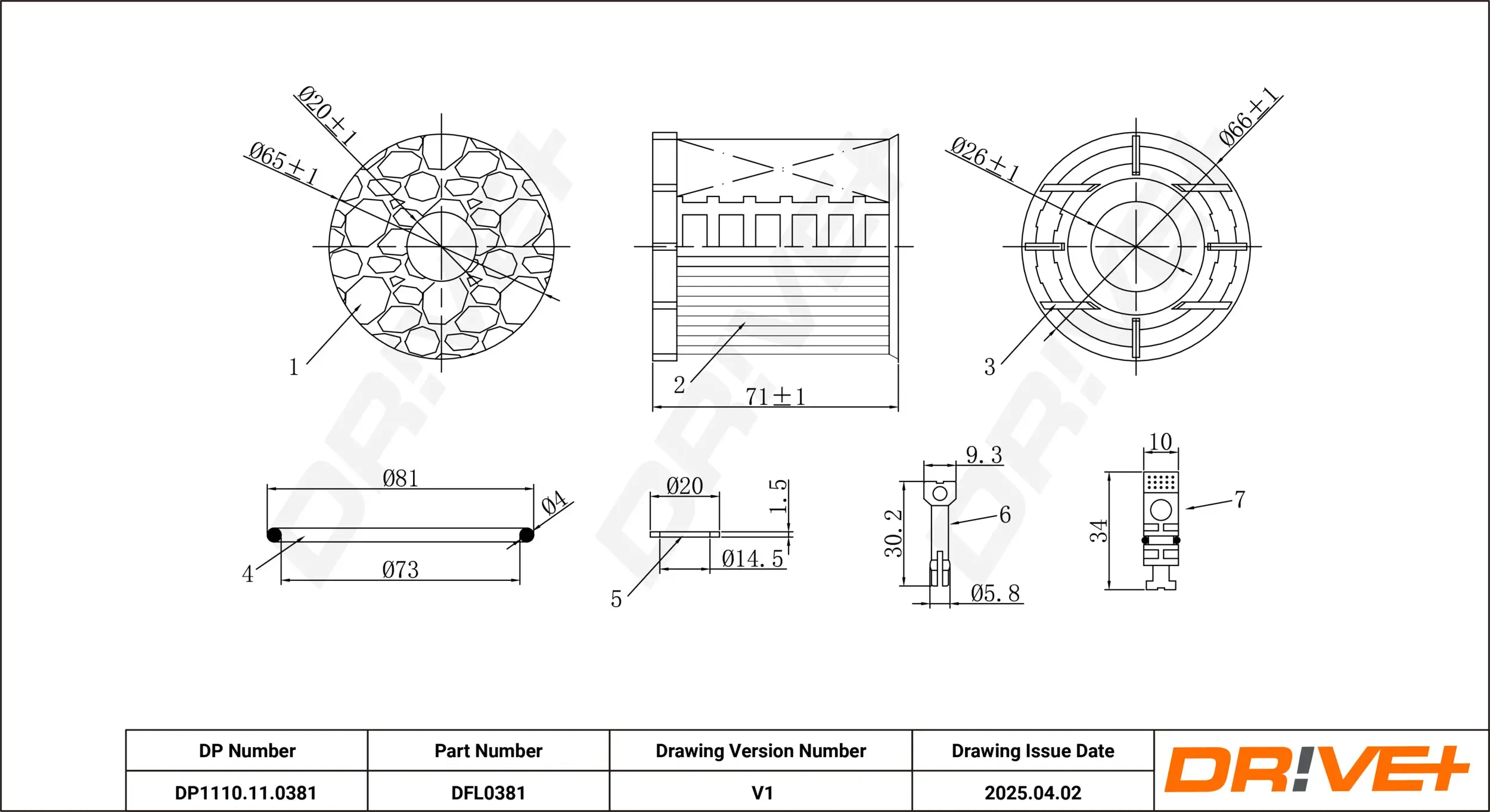 Ölfilter Dr!ve+ DP1110.11.0381