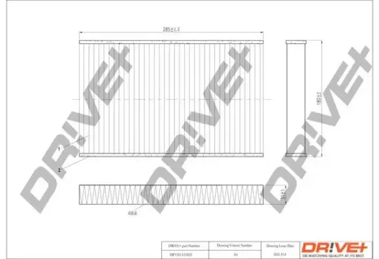 Filter, Innenraumluft Dr!ve+ DP1110.12.0022 Bild Filter, Innenraumluft Dr!ve+ DP1110.12.0022