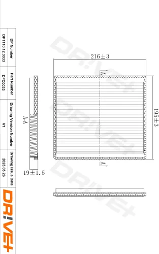 Filter, Innenraumluft Dr!ve+ DP1110.12.0033 Bild Filter, Innenraumluft Dr!ve+ DP1110.12.0033