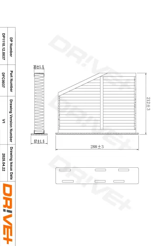 Filter, Innenraumluft Dr!ve+ DP1110.12.0037 Bild Filter, Innenraumluft Dr!ve+ DP1110.12.0037