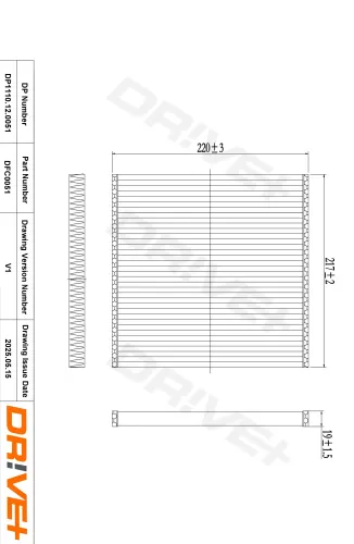 Filter, Innenraumluft Dr!ve+ DP1110.12.0051 Bild Filter, Innenraumluft Dr!ve+ DP1110.12.0051
