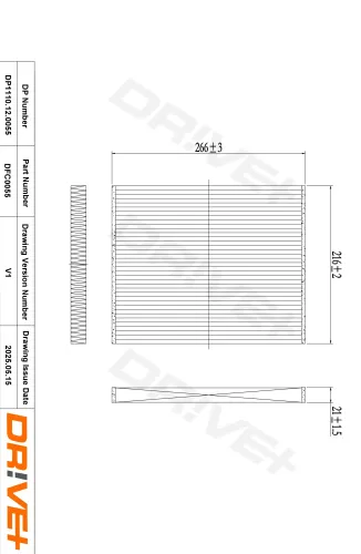 Filter, Innenraumluft Dr!ve+ DP1110.12.0055 Bild Filter, Innenraumluft Dr!ve+ DP1110.12.0055