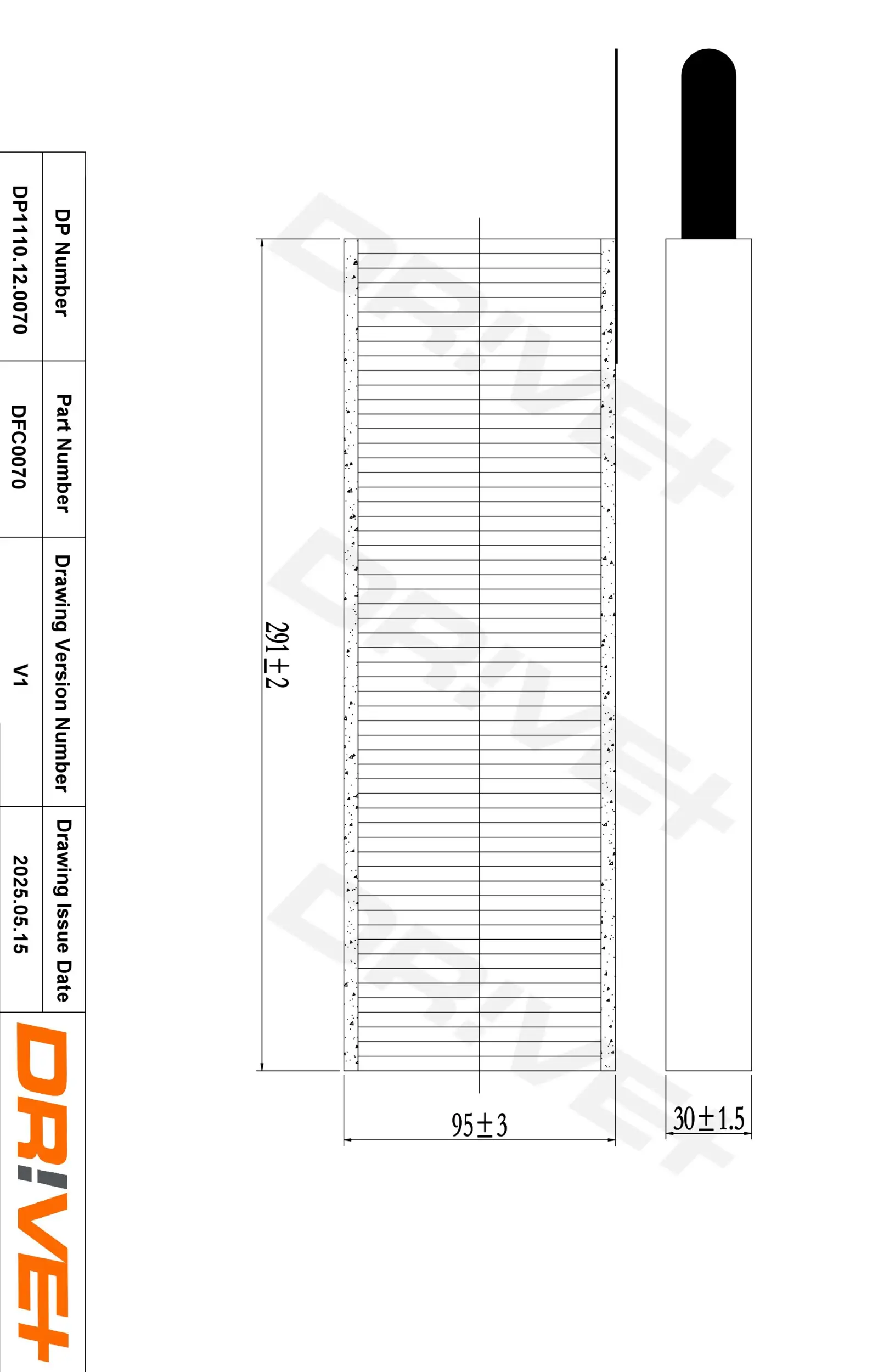 Filter, Innenraumluft Dr!ve+ DP1110.12.0070