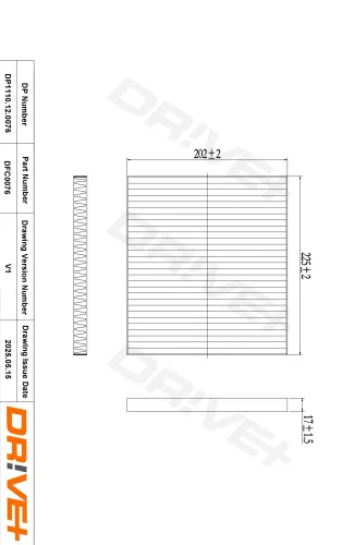 Filter, Innenraumluft Dr!ve+ DP1110.12.0076 Bild Filter, Innenraumluft Dr!ve+ DP1110.12.0076