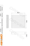 Filter, Innenraumluft Dr!ve+ DP1110.12.0077