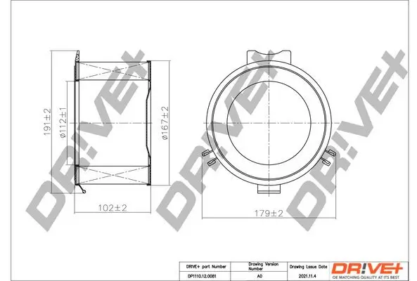 Filter, Innenraumluft Dr!ve+ DP1110.12.0081