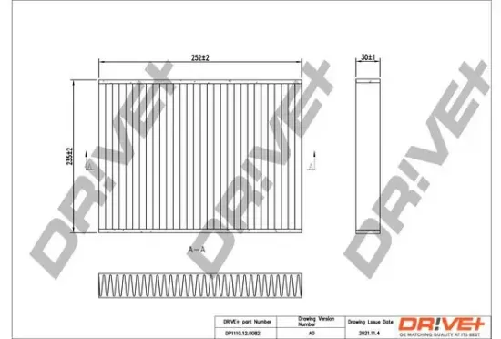 Filter, Innenraumluft Dr!ve+ DP1110.12.0082 Bild Filter, Innenraumluft Dr!ve+ DP1110.12.0082