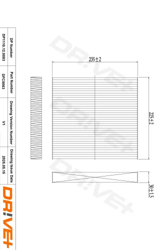 Filter, Innenraumluft Dr!ve+ DP1110.12.0083 Bild Filter, Innenraumluft Dr!ve+ DP1110.12.0083