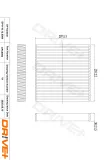 Filter, Innenraumluft Dr!ve+ DP1110.12.0094