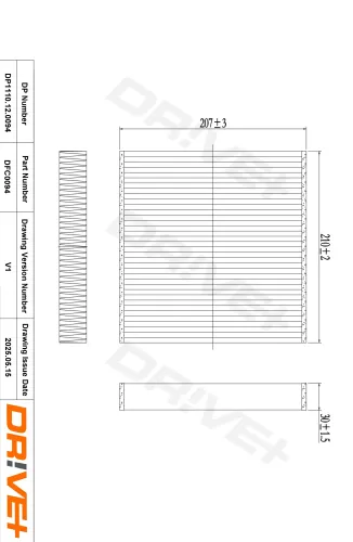 Filter, Innenraumluft Dr!ve+ DP1110.12.0094 Bild Filter, Innenraumluft Dr!ve+ DP1110.12.0094