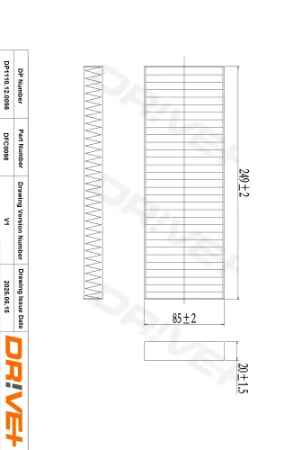 Filter, Innenraumluft Dr!ve+ DP1110.12.0098 Bild Filter, Innenraumluft Dr!ve+ DP1110.12.0098