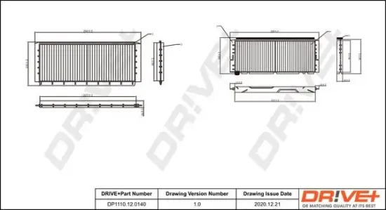 Filter, Innenraumluft Dr!ve+ DP1110.12.0140 Bild Filter, Innenraumluft Dr!ve+ DP1110.12.0140