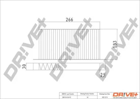 Filter, Innenraumluft Dr!ve+ DP1110.12.0172 Bild Filter, Innenraumluft Dr!ve+ DP1110.12.0172