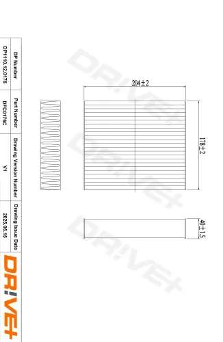 Filter, Innenraumluft Dr!ve+ DP1110.12.0176 Bild Filter, Innenraumluft Dr!ve+ DP1110.12.0176