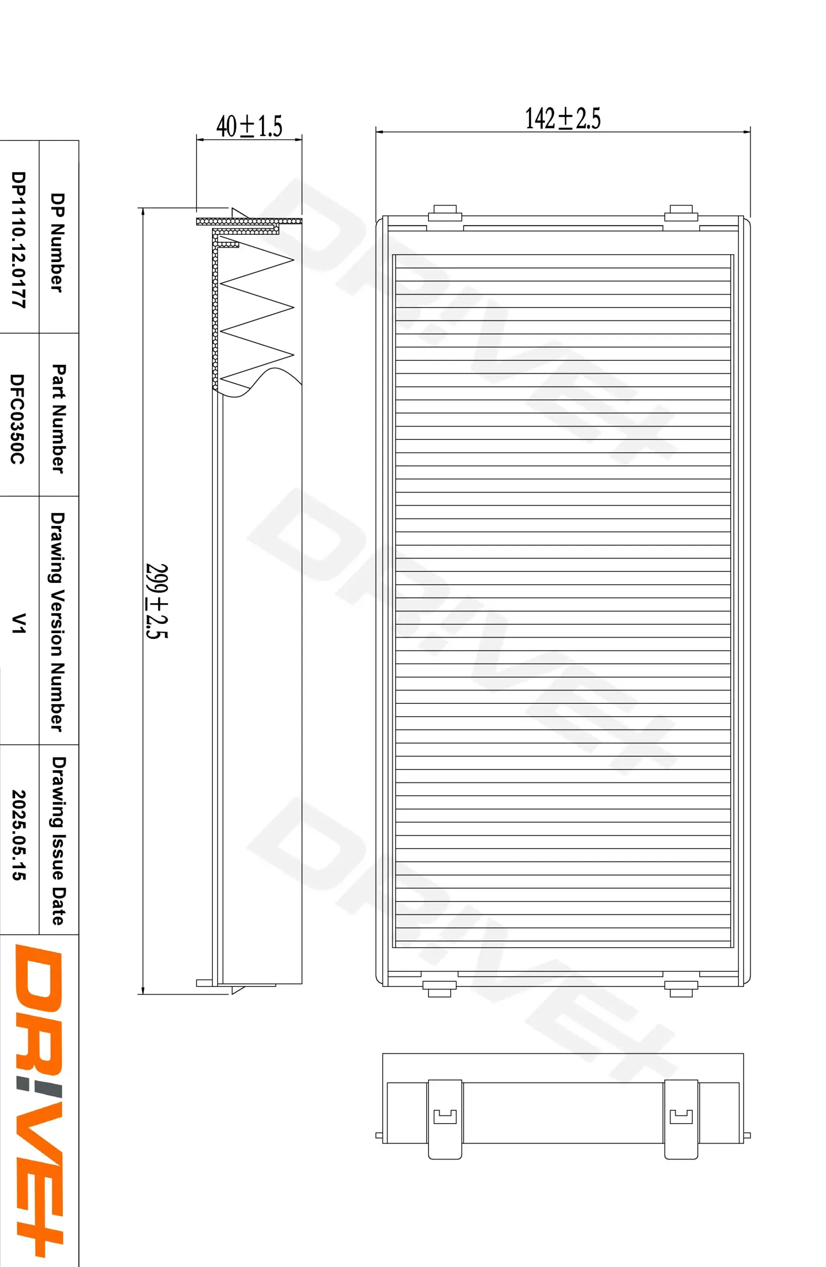 Filter, Innenraumluft Dr!ve+ DP1110.12.0177