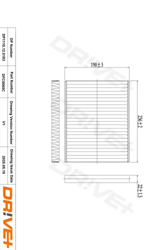 Filter, Innenraumluft Dr!ve+ DP1110.12.0183 Bild Filter, Innenraumluft Dr!ve+ DP1110.12.0183