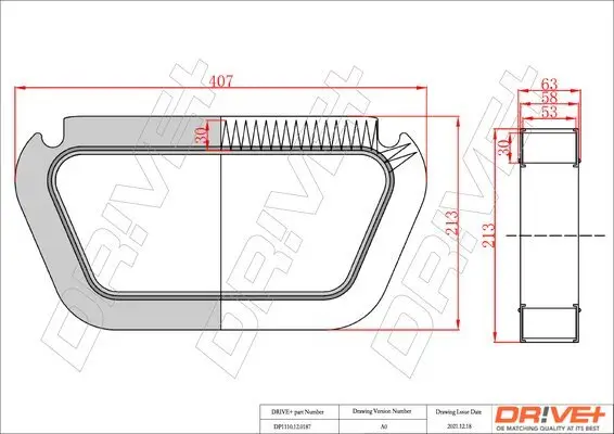 Filter, Innenraumluft Dr!ve+ DP1110.12.0187