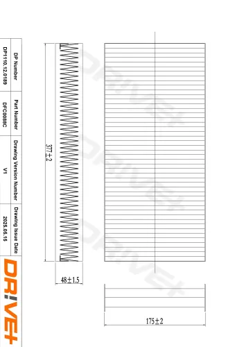 Filter, Innenraumluft Dr!ve+ DP1110.12.0189 Bild Filter, Innenraumluft Dr!ve+ DP1110.12.0189