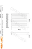 Filter, Innenraumluft Dr!ve+ DP1110.12.0193