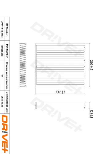Filter, Innenraumluft Dr!ve+ DP1110.12.0193 Bild Filter, Innenraumluft Dr!ve+ DP1110.12.0193