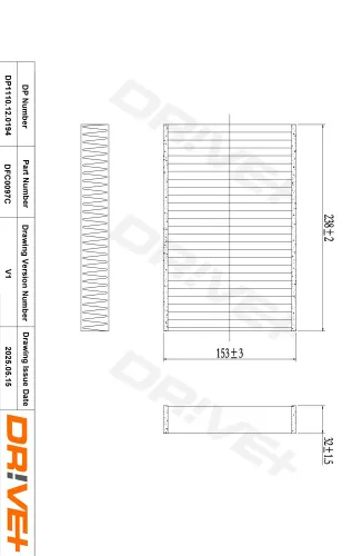 Filter, Innenraumluft Dr!ve+ DP1110.12.0194 Bild Filter, Innenraumluft Dr!ve+ DP1110.12.0194