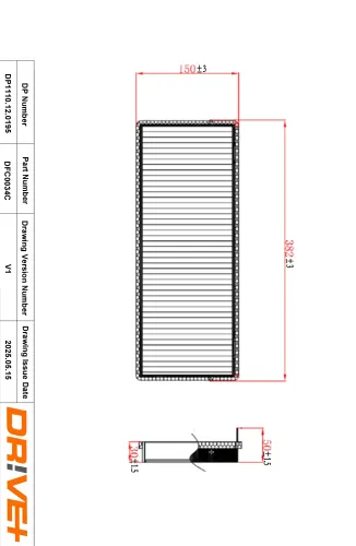 Filter, Innenraumluft Dr!ve+ DP1110.12.0195 Bild Filter, Innenraumluft Dr!ve+ DP1110.12.0195